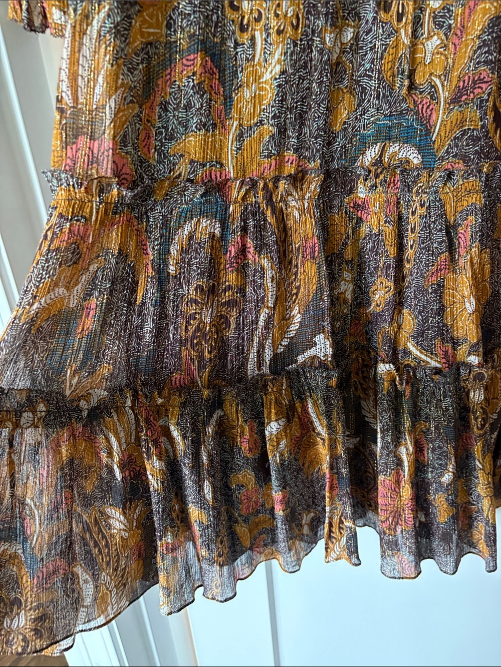 Ulla Johnson Paola Lurex Midi / Maxi Dress size 0 - Picture 6 of 10